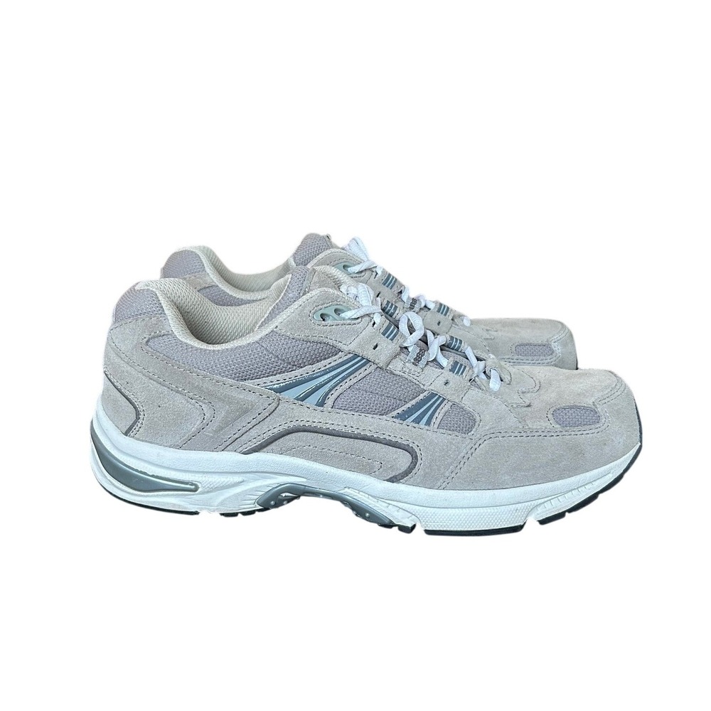 Vionic Walker Mens 10 Gray Suede Mesh Athletic Walking Sneakers 23MWALK